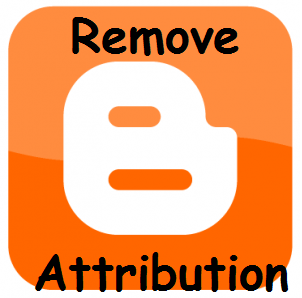 How To Remove Attribution Widget From Blogger