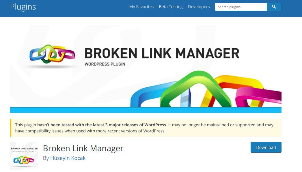 broken link manager