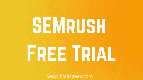 get semrush free trial