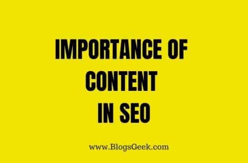 content importance in SEO